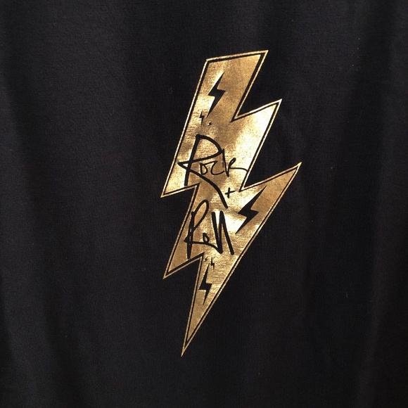 SAINT + SOFIA ‘Turn Up’ Tee in Black Rock N Roll - Picture 4 of 11